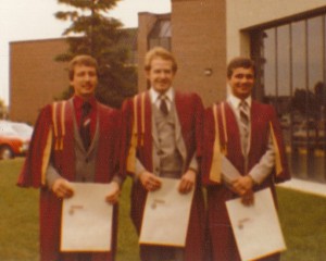 Three of us graduating
